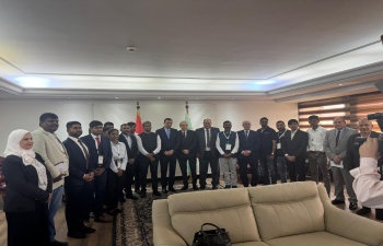 Ambassador Suresh K. Reddy with Egyptian Minister of Agriculture in a meeting with representatives of Indian company
